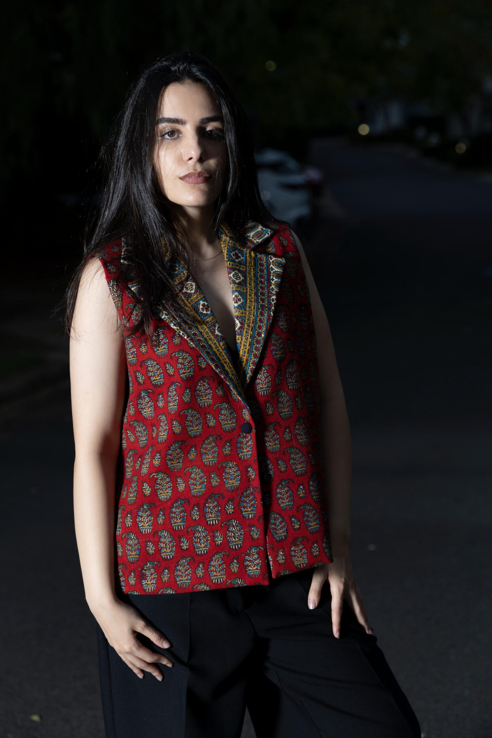 Red Kaf Lapi Waistcoat - Image 5